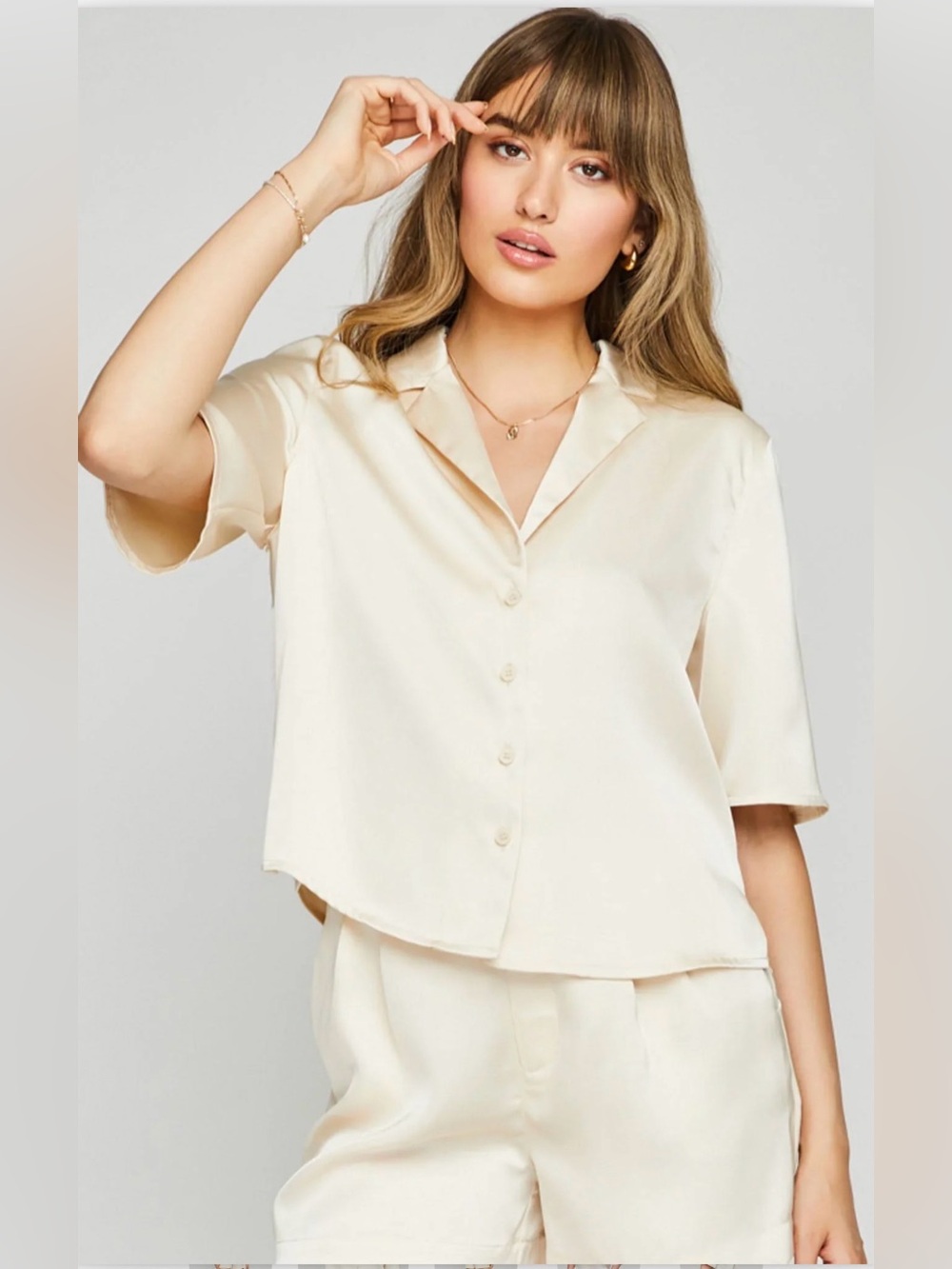 Gentle Fawn Moxie Button Down Blouse NWT